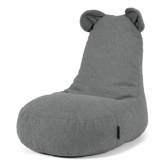 Kindersitzsack Tierform Bär 2-6 Jahre - Bouclé Grau 01