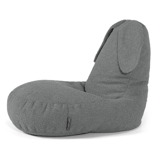 Kindersitzsack Tierform Hase 2-6 Jahre - Bouclé Grau 02