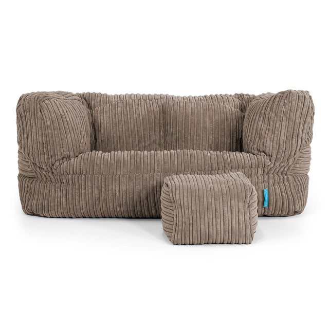 Kindersofa Albert 2-6 jahren - Cord Beigegrau 02