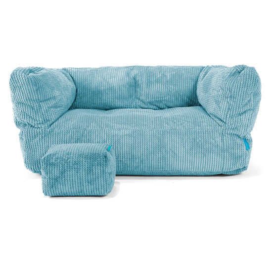 Kindersofa Albert 2-6 jahren - Pom-Pom Türkis 02