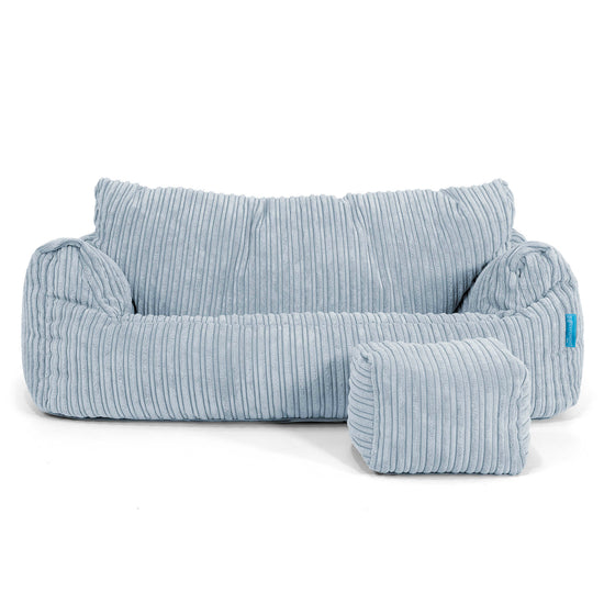 Josephine Sitzsack Sofa für Kinder 1-5 Jahre - Cord Baby Blau_02