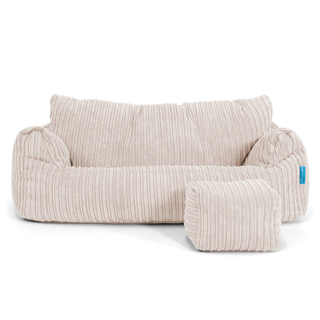 Josephine Sitzsack Sofa für Kinder 1-5 Jahre - Cord Elfenbein_02