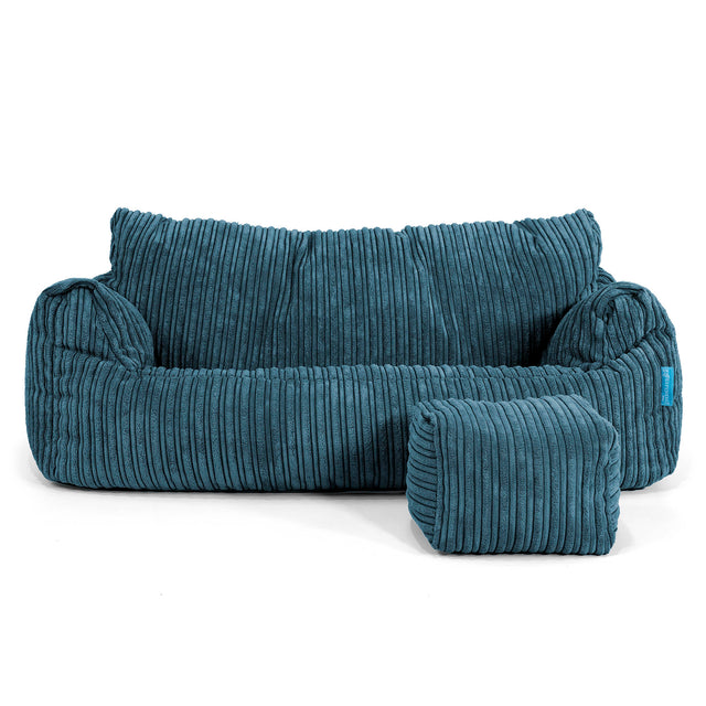 Josephine Sitzsack Sofa für Kinder 1-5 Jahre - Cord Marineblau_02