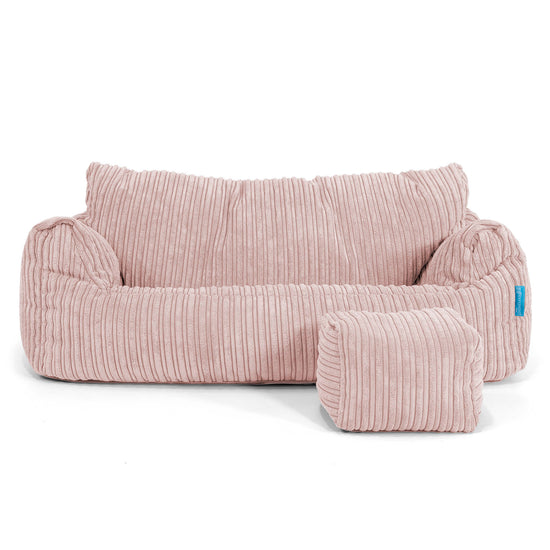 Josephine Sitzsack Sofa für Kinder 1-5 Jahre - Cord Rosa_02