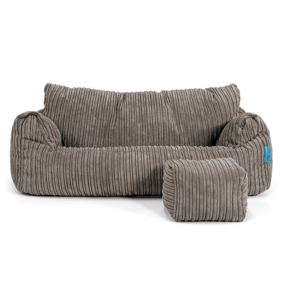 Josephine Sitzsack Sofa für Kinder 1-5 Jahre - Cord Graphitgrau_02