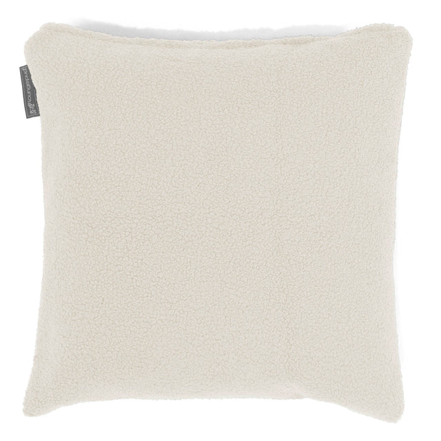 Dekokissen / Sofa Kissenbezug 47 x 47cm - Bouclé Elfenbein 01