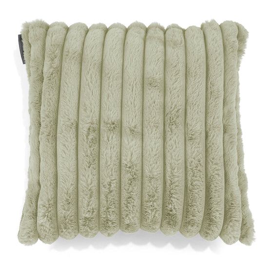 Dekokissen / Sofa Kissenbezug 47 x 47cm - Ultra Plüsch Cord Salbeigrün 01