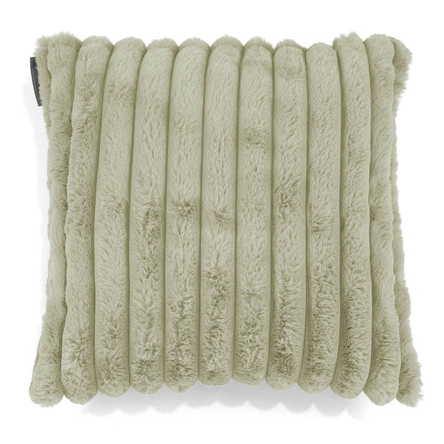 Dekokissen / Sofa Kissenbezug 47 x 47cm - Ultra Plüsch Cord Salbeigrün 01