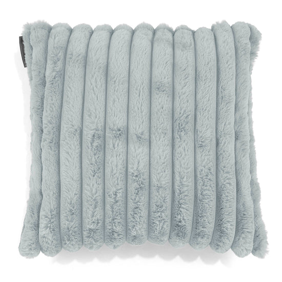 Dekokissen / Sofa Kissenbezug 47 x 47cm - Ultra Plüsch Cord Taubenblau 01