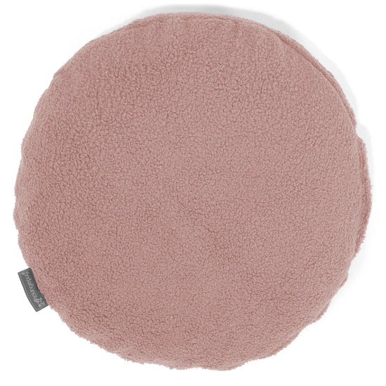 Dekokissen / Sofa Kissenbezug Rund 50cm - Bouclé Pink 01