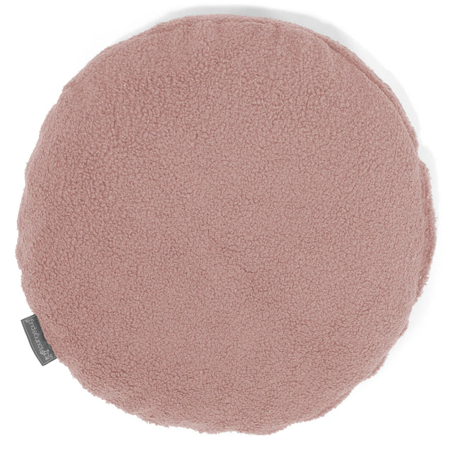 Dekokissen / Sofa Kissenbezug Rund 50cm - Bouclé Pink 01
