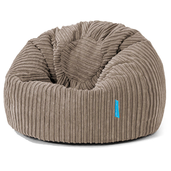 Klassicher Kindersessel Sitzsack 1-5 jahren - Cord Beigegrau 01