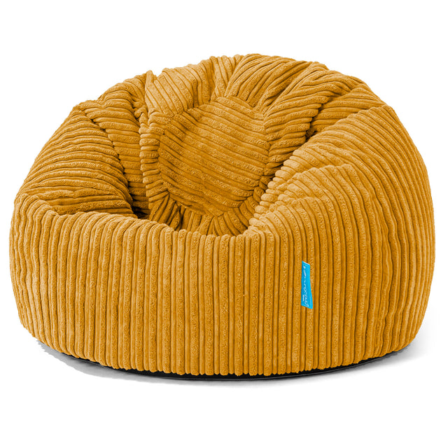 Klassicher Kindersessel Sitzsack 1-5 jahren - Cord Goldhonig 01