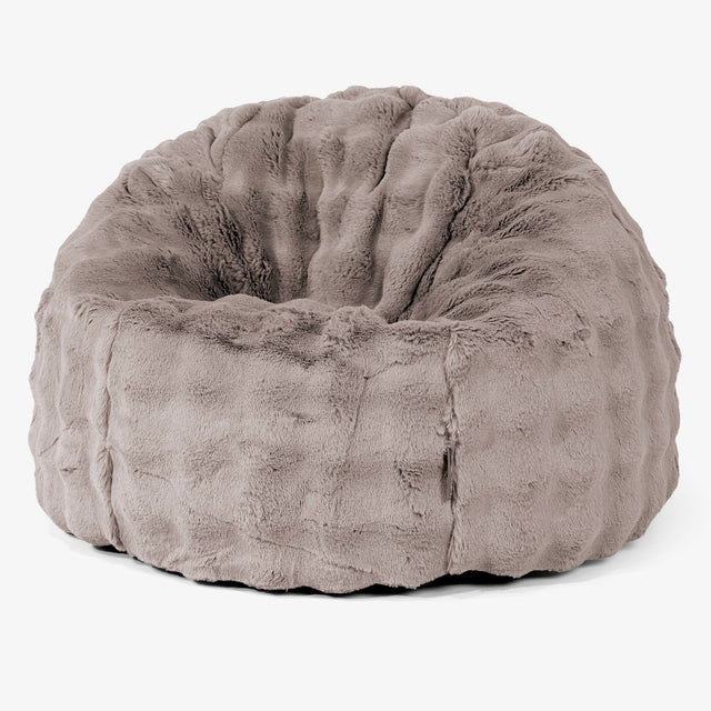 Klassischer Sitzsack Sessel - Bubble Pelz Nerzfarben 02