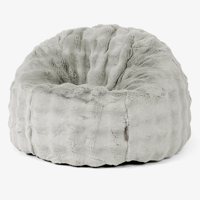 Klassischer Sitzsack Sessel - Bubble Pelz Salbeigrün 02