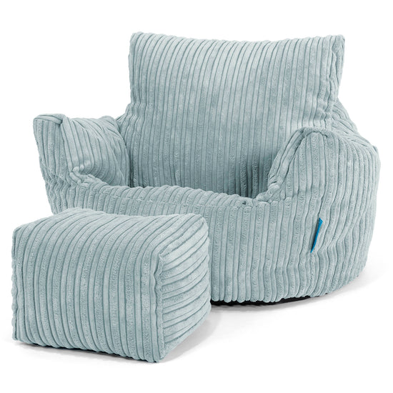 Klein Kindersessel Sitzsack 1-3 jahren - Cord Mintgrun 02