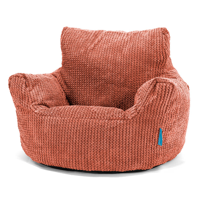 Klein Kindersessel Sitzsack 1-3 jahren - Pom Pom Kurbisorange 01