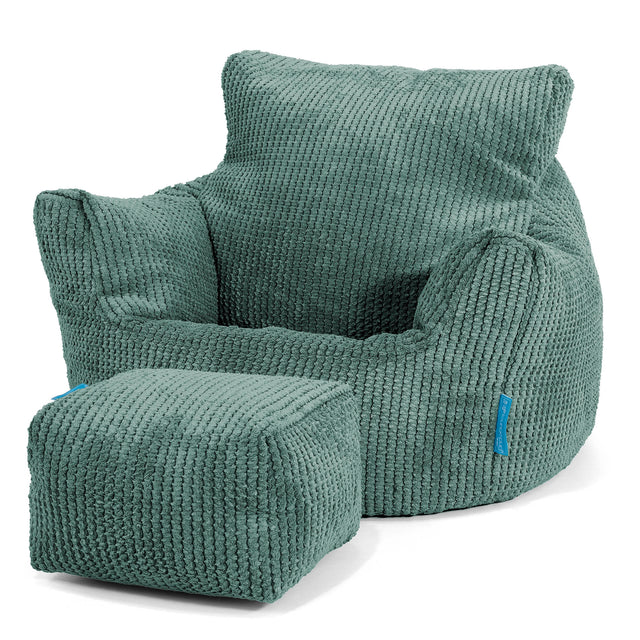 Klein Kindersessel Sitzsack 1-3 jahren - Pom Pom Moosgrun 02