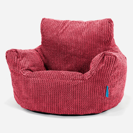 Klein Kindersessel Sitzsack 1-3 jahren - Pom Pom Pastellrot 01