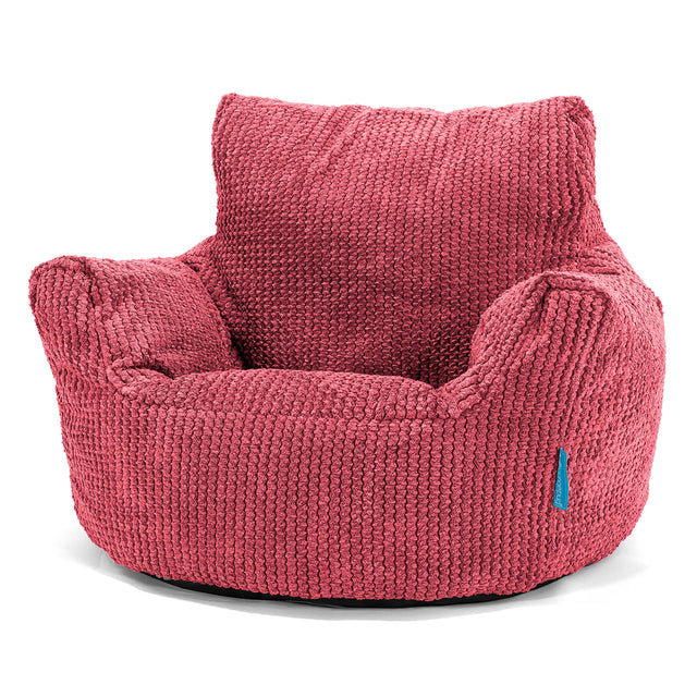 Klein Kindersessel Sitzsack 1-3 jahren - Pom Pom Pastellrot 01