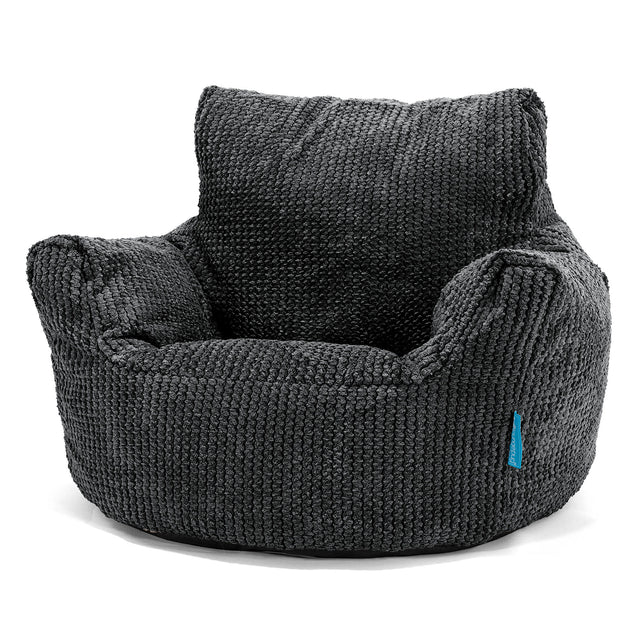 Klein Kindersessel Sitzsack 1-3 jahren - Pom Pom Schwarz 01