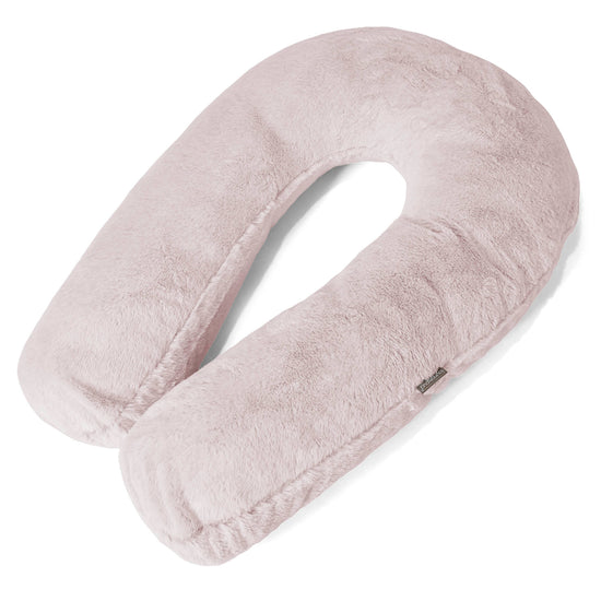 Knuddelkissen - Kaninchen Kunstfell Pastellrosa 01