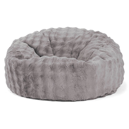Mammoth Sofa Sitzsack XXL - Bubble Pelz Grau 01
