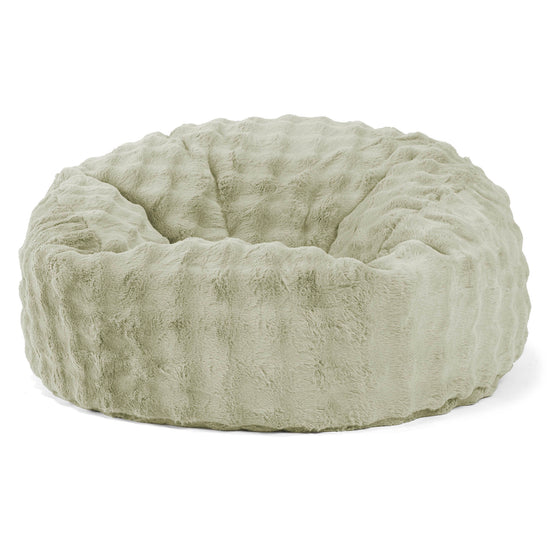 Mammoth Sofa Sitzsack XXL - Bubble Pelz Salbeigrün 01