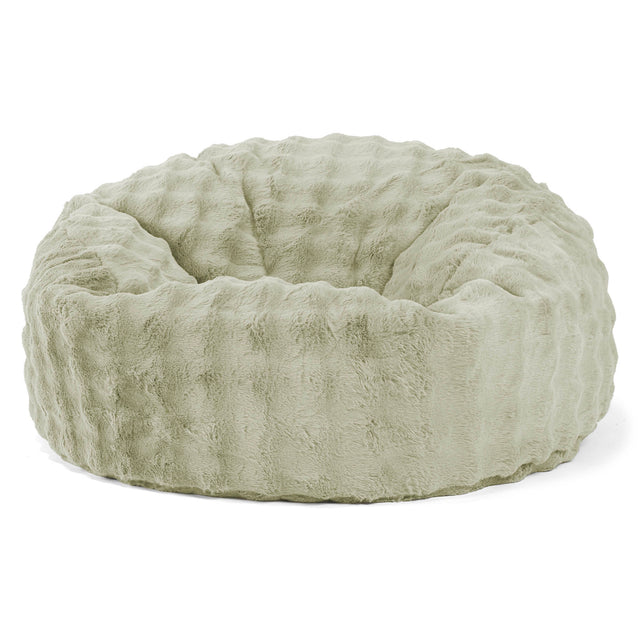 Mammoth Sofa Sitzsack XXL - Bubble Pelz Salbeigrün 01