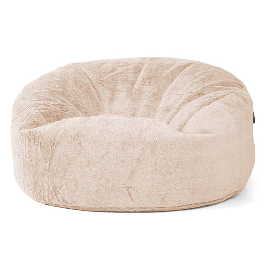 Mammoth Sofa Sitzsack XXL - Kaninchen Kunstfell Weiß 01