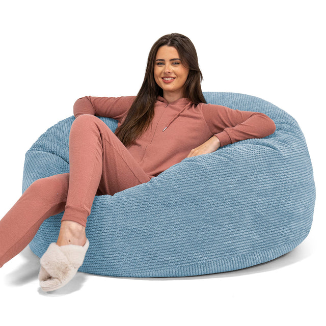Mammoth Sofa Sitzsack XXL - Pom-Pom Himmelblau 01