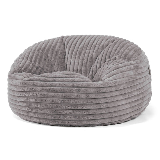 Mammoth Sofa Sitzsack XXL - Ultra Plüsch Cord Grau 01