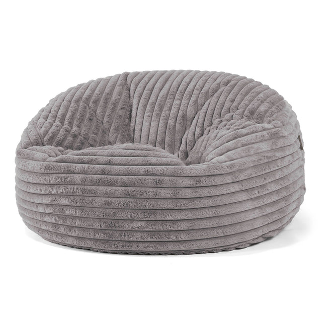 Mammoth Sofa Sitzsack XXL - Ultra Plüsch Cord Grau 01