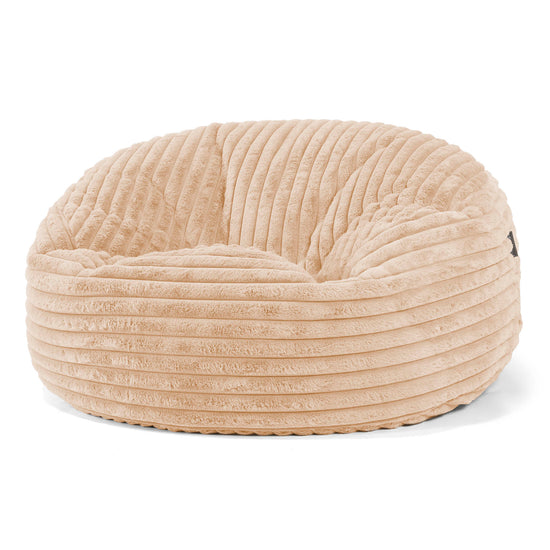 Mammoth Sofa Sitzsack XXL - Ultra Plüsch Cord Pfirsich 01