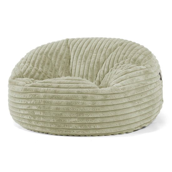 Mammoth Sofa Sitzsack XXL - Ultra Plüsch Cord Salbeigrün 01