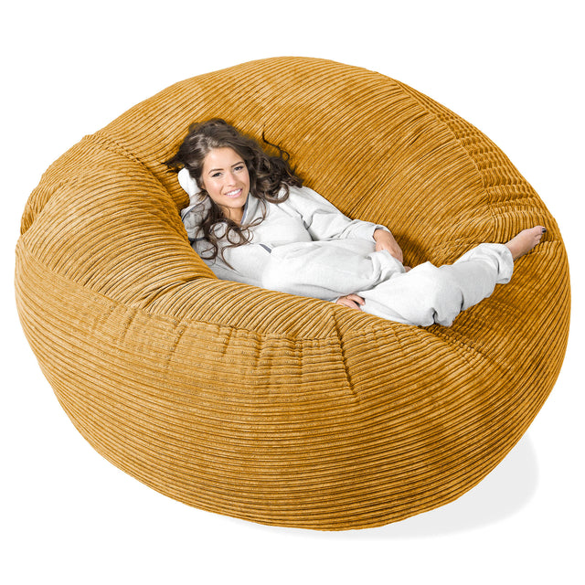 Mega-Mammoth Sofa Sitzsack XXL - Cord Goldhonig 01