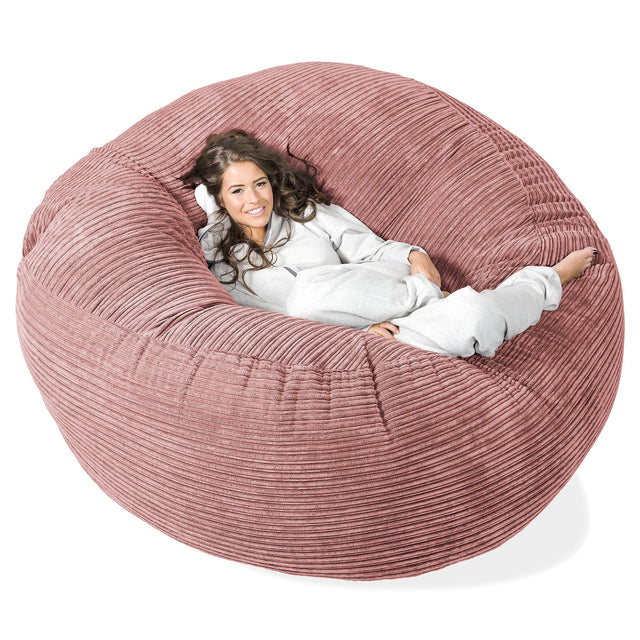 Mega-Mammoth Sofa Sitzsack XXL - Cord Pfirsich 01