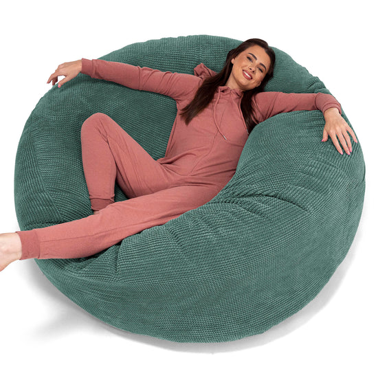 Mega-Mammoth Sofa Sitzsack XXL - Pom-Pom Moosgrün 01