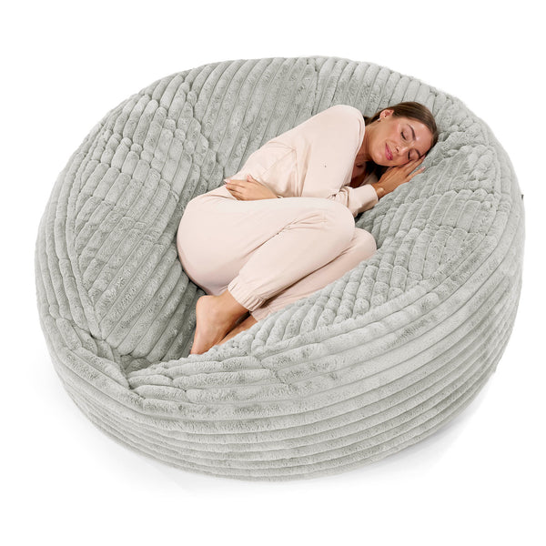 Mega-Mammoth Sofa Sitzsack XXL - Ultra Plüsch Cord Salbeigrün