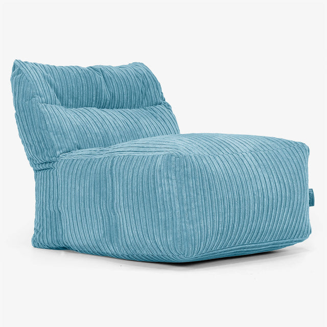 Modulares Sofa Sitzsack, Mittelteil - Cord Türkis 01