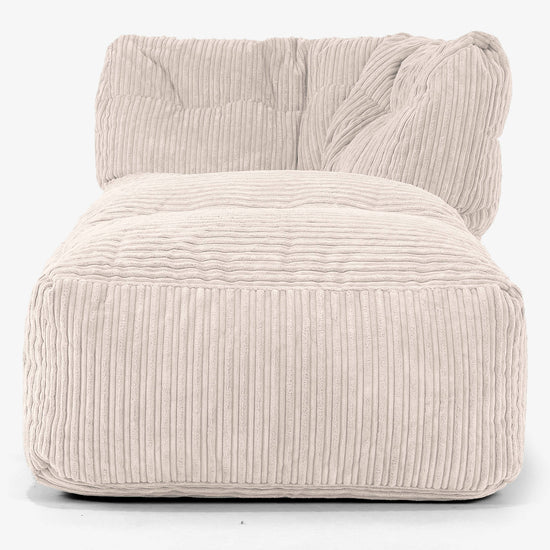 Modulares Sofa Sitzsack, Rechte Chaiselongue - Cord Elfenbein 02