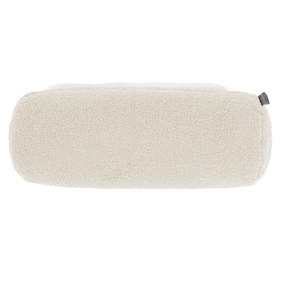 Nackenrolle Dekokissen / Sofa Kissenbezug 20 x 55cm - Bouclé Elfenbein 02