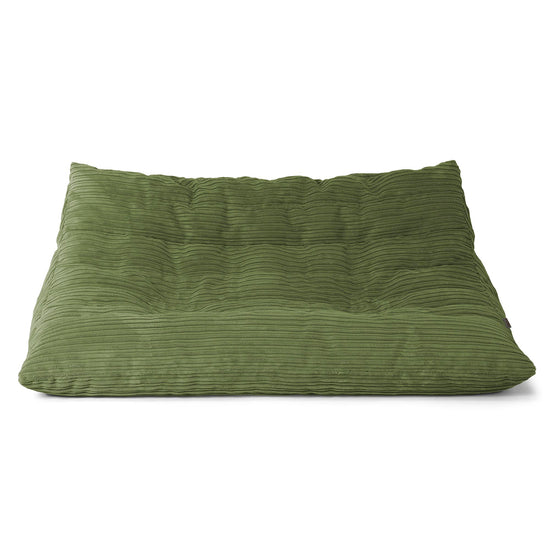 Noah Sitzsack-Bodensofa - Cord Nadelwaldgrün 01