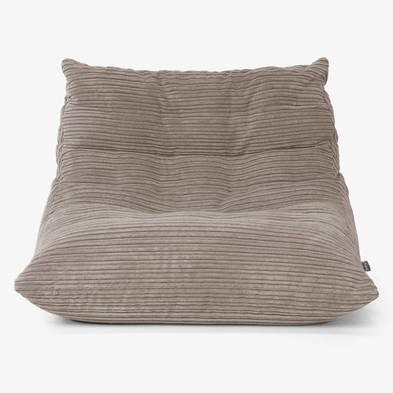 Noah Sitzsack-Bodenstuhl - Cord Beigegrau 01