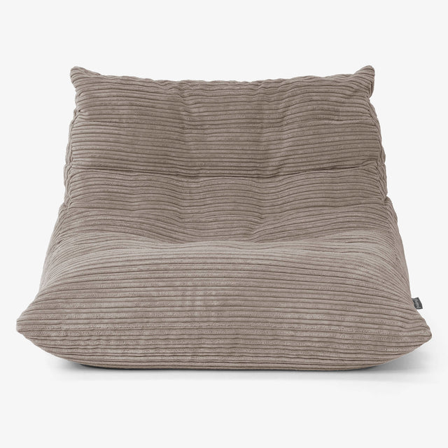 Noah Sitzsack-Bodenstuhl - Cord Beigegrau 01