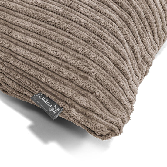 Riesen Dekokissen / Sofa Kissenbezug 40 x 70cm - Cord Beigegrau 02