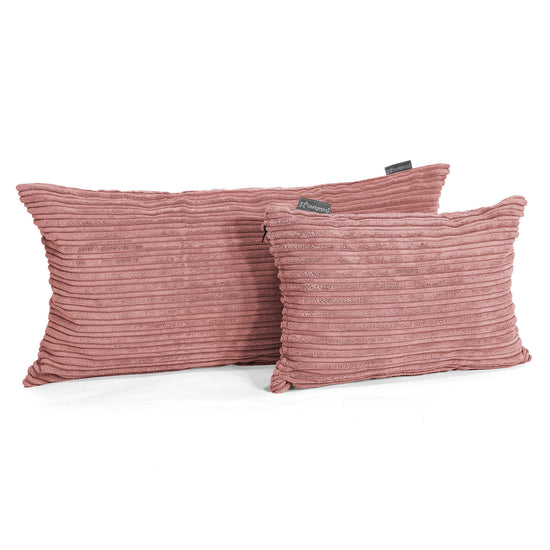 Riesen Dekokissen / Sofa Kissenbezug 40 x 70cm - Cord Pfirsich 03