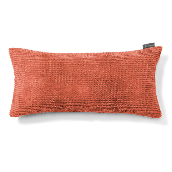 Riesen Dekokissen / Sofa Kissenbezug 40 x 70cm - Pom-Pom Kürbisorange 01