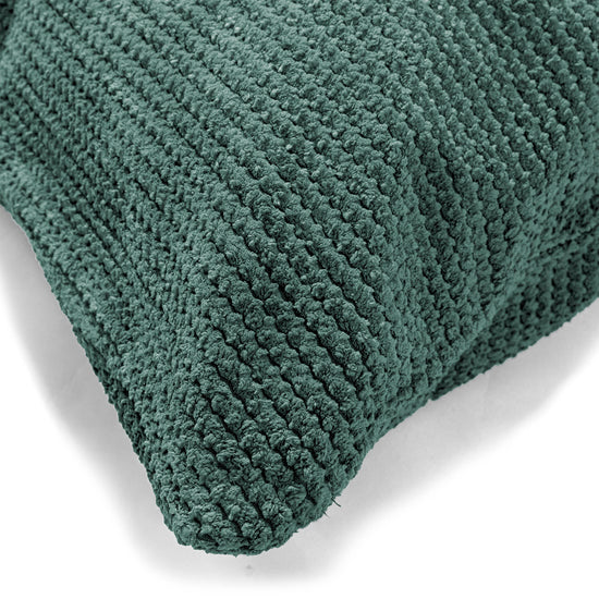 Riesen Dekokissen / Sofa Kissenbezug 40 x 70cm - Pom-Pom Moosgrün 02