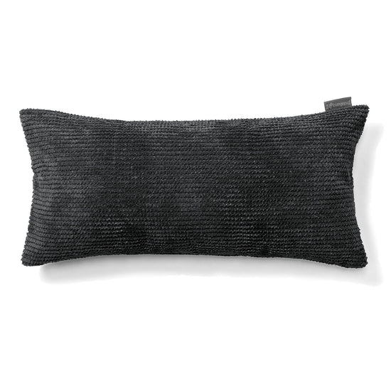 Riesen Dekokissen / Sofa Kissenbezug 40 x 70cm - Pom-Pom Schwarz 01